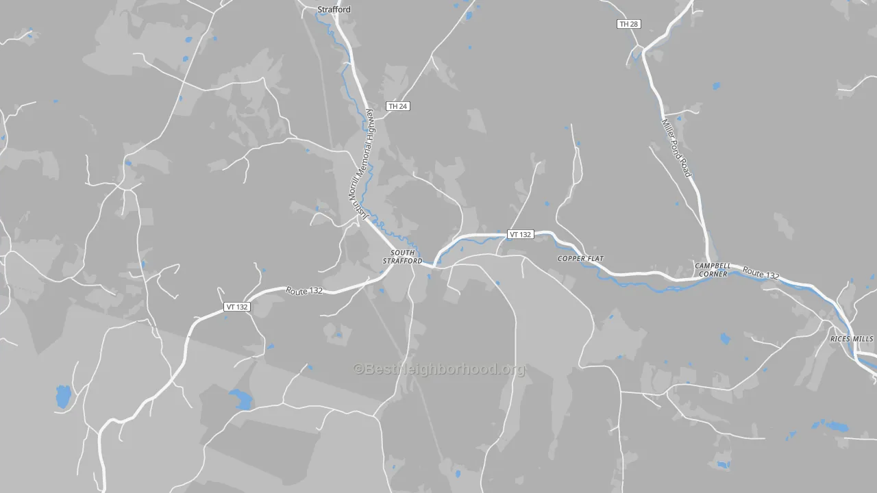 Transit Grade map of 05070, VT