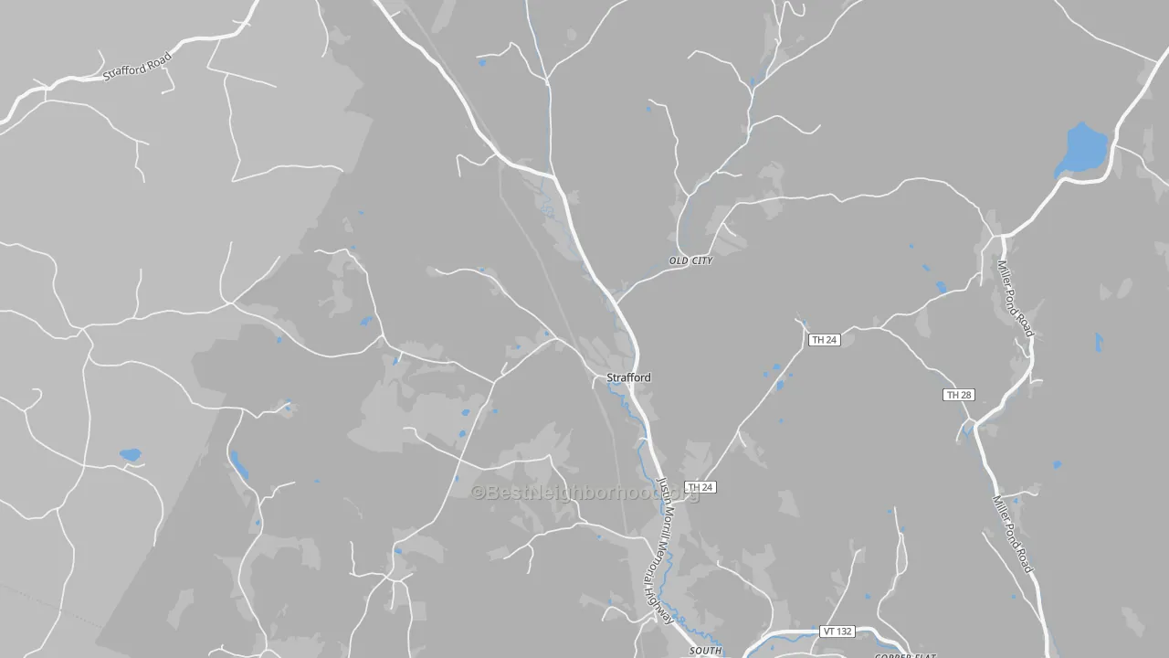 Transit Grade map of 05072, VT