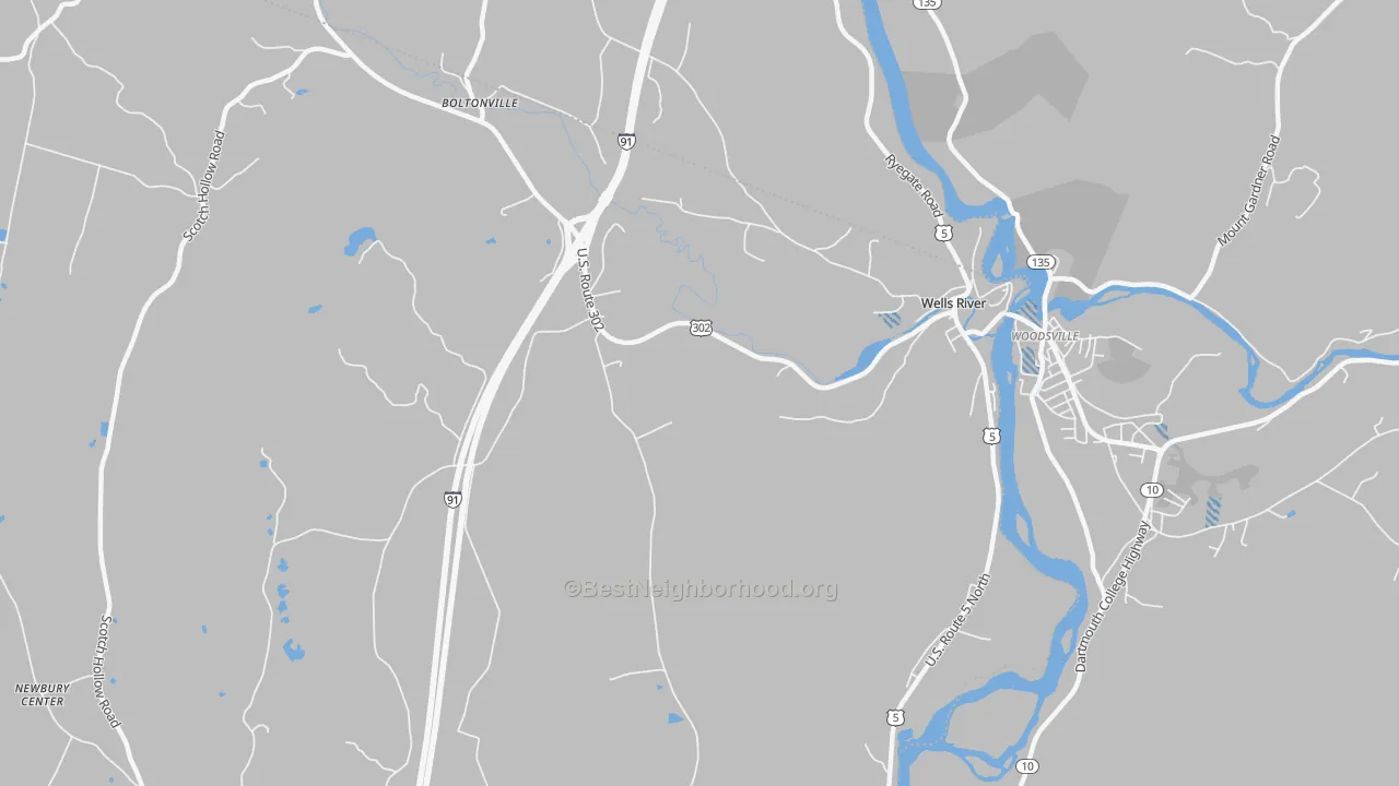 Transit Grade map of 05081, VT