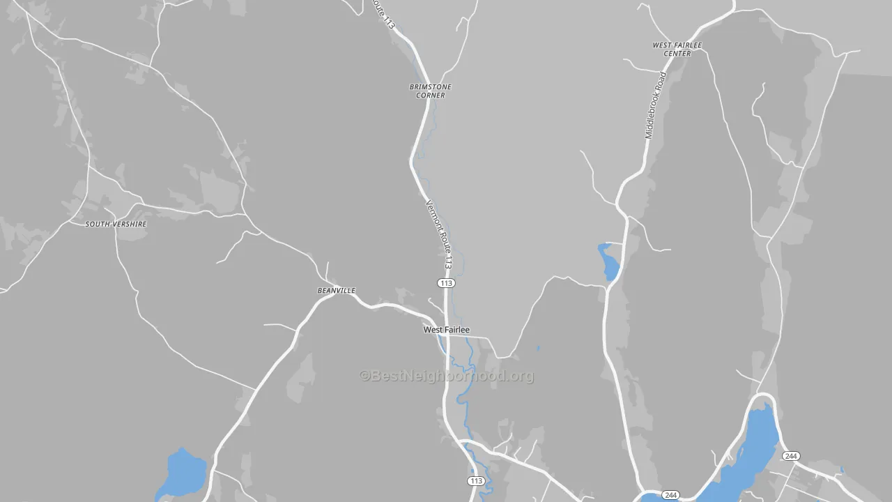 Transit Grade map of 05083, VT
