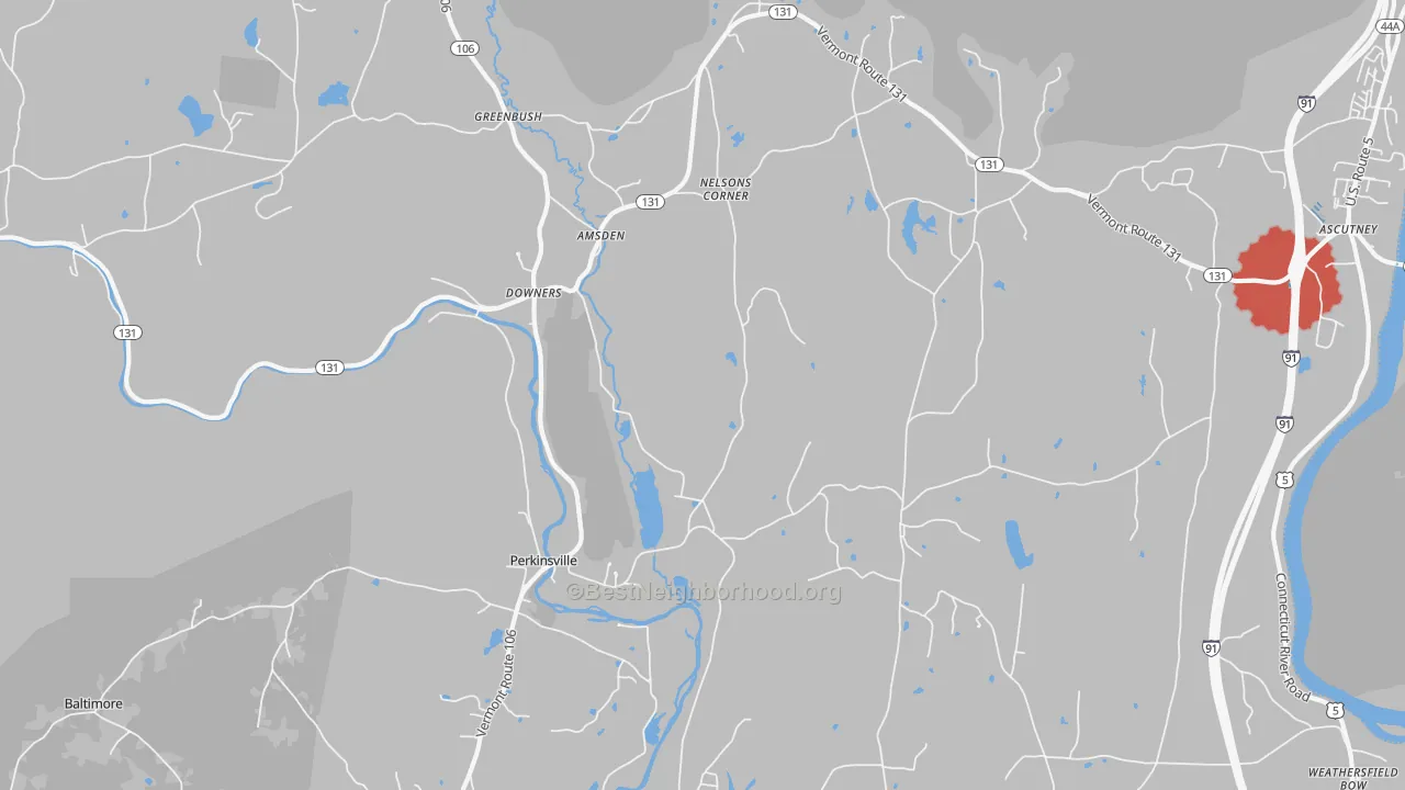 Transit Grade map of 05151, VT