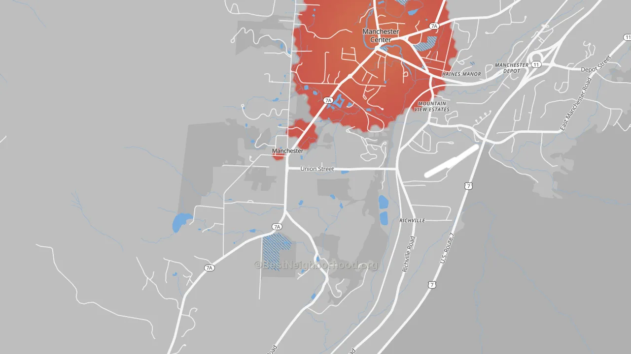 Transit Grade map of 05254, VT