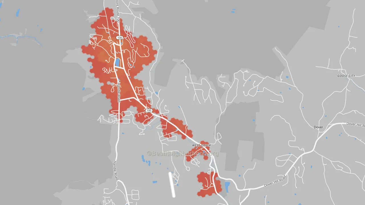 Transit Grade map of 05356, VT