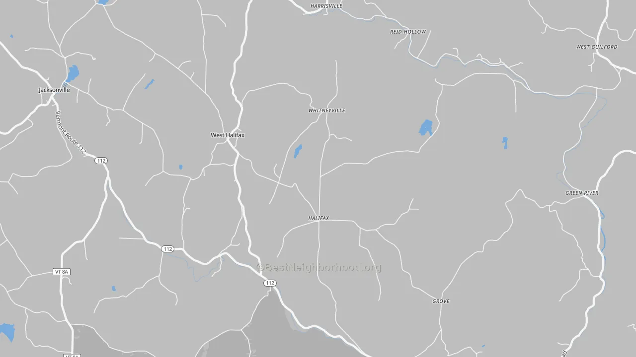 Transit Grade map of 05358, VT