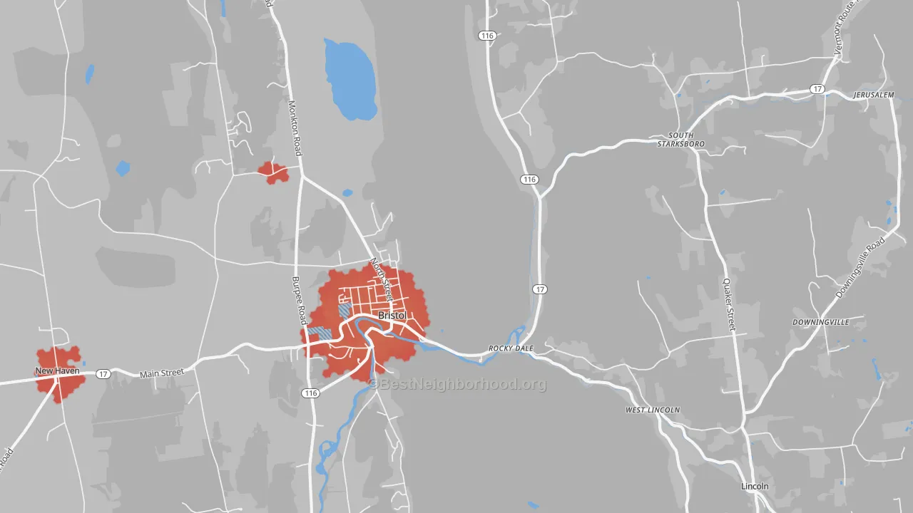 Transit Grade map of 05443, VT