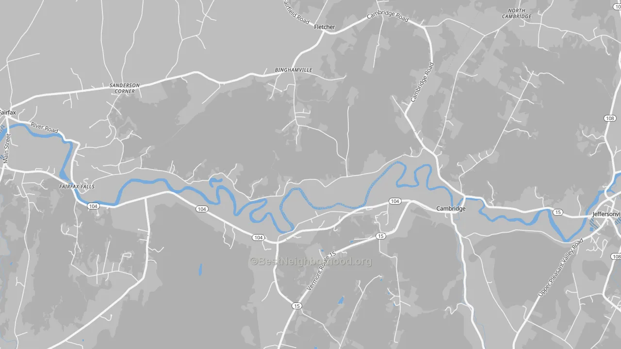 Transit Grade map of 05444, VT