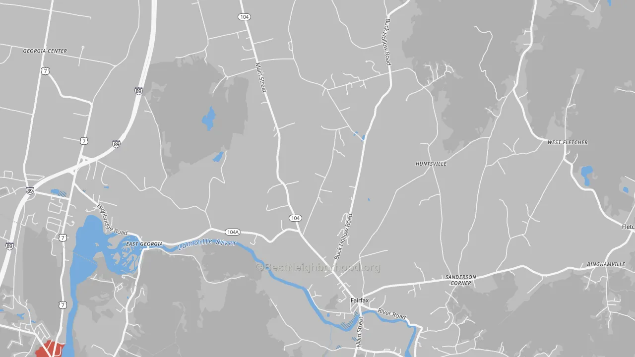 Transit Grade map of 05454, VT