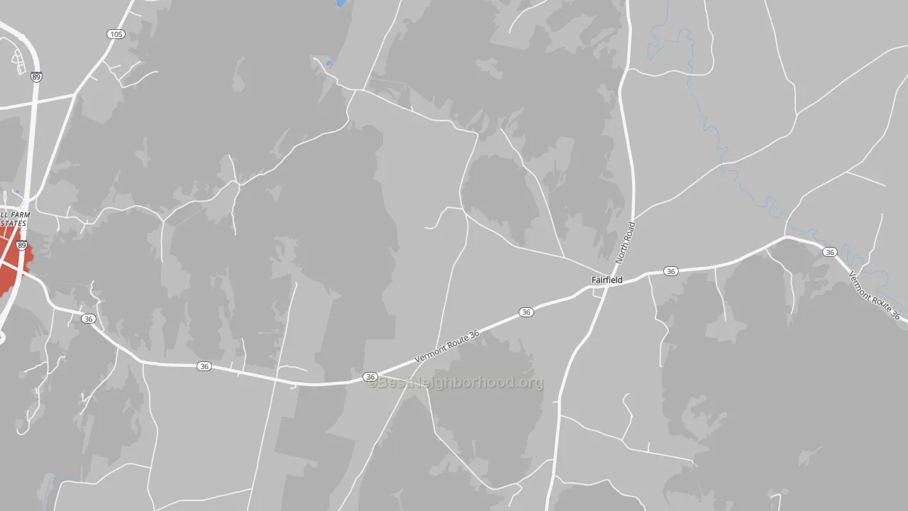 Transit Grade map of 05455, VT