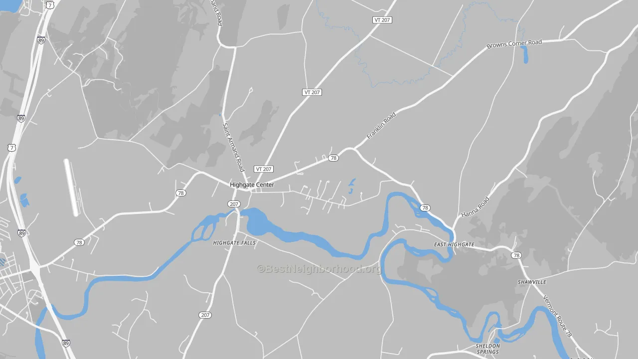 Transit Grade map of 05459, VT