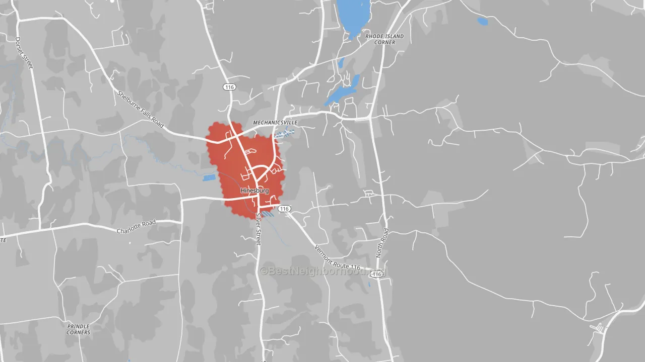 Transit Grade map of 05461, VT