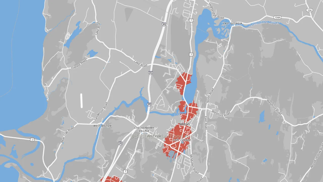 Transit Grade map of 05468, VT