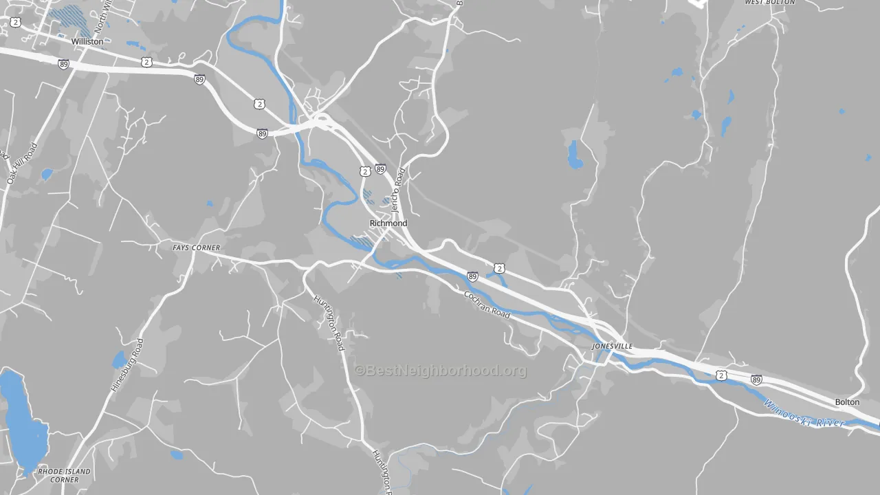 Transit Grade map of 05477, VT