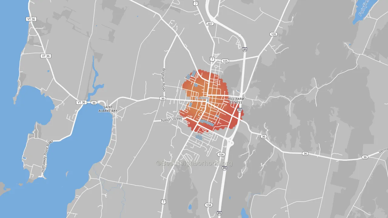 Transit Grade map of 05478, VT