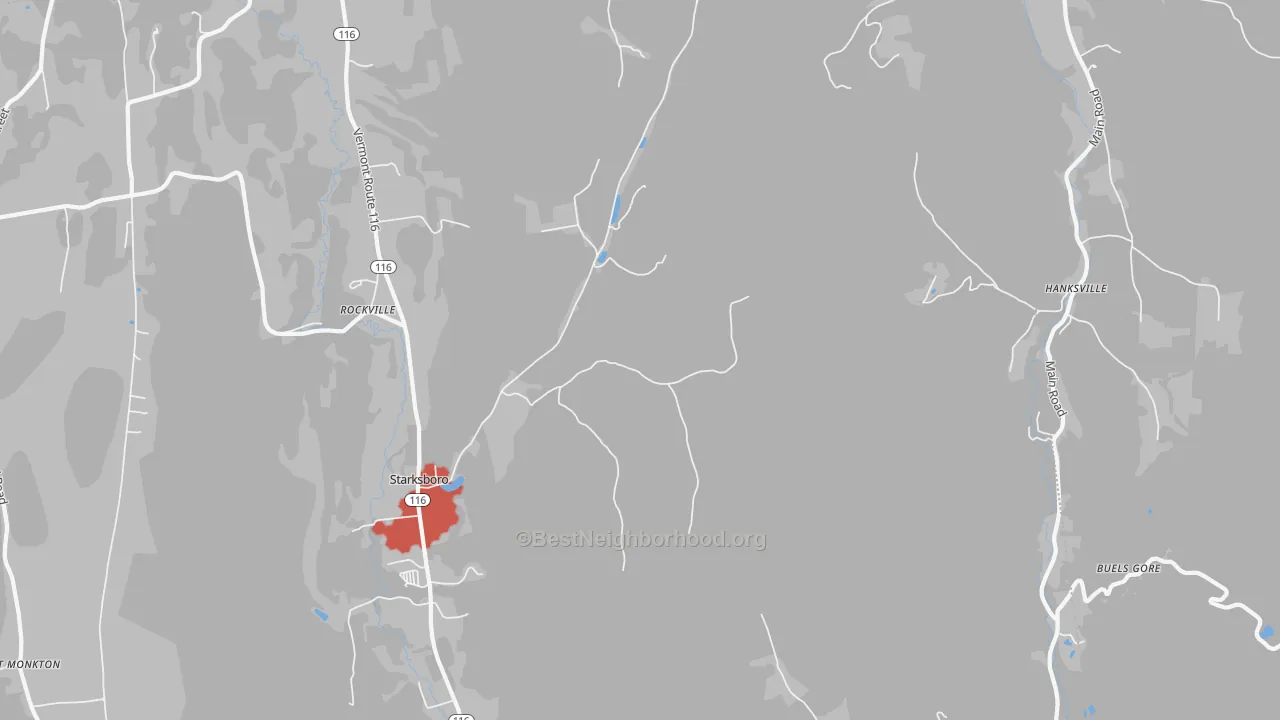 Transit Grade map of 05487, VT