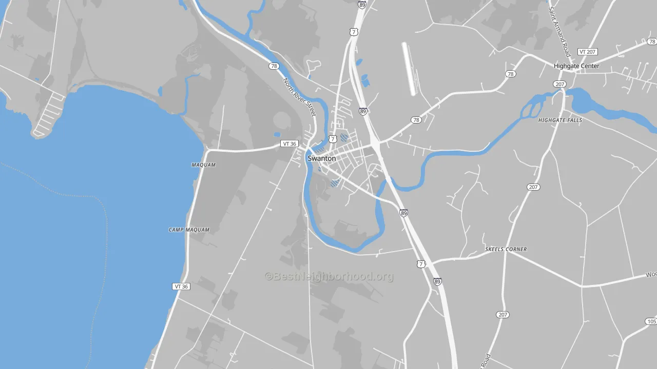 Transit Grade map of 05488, VT