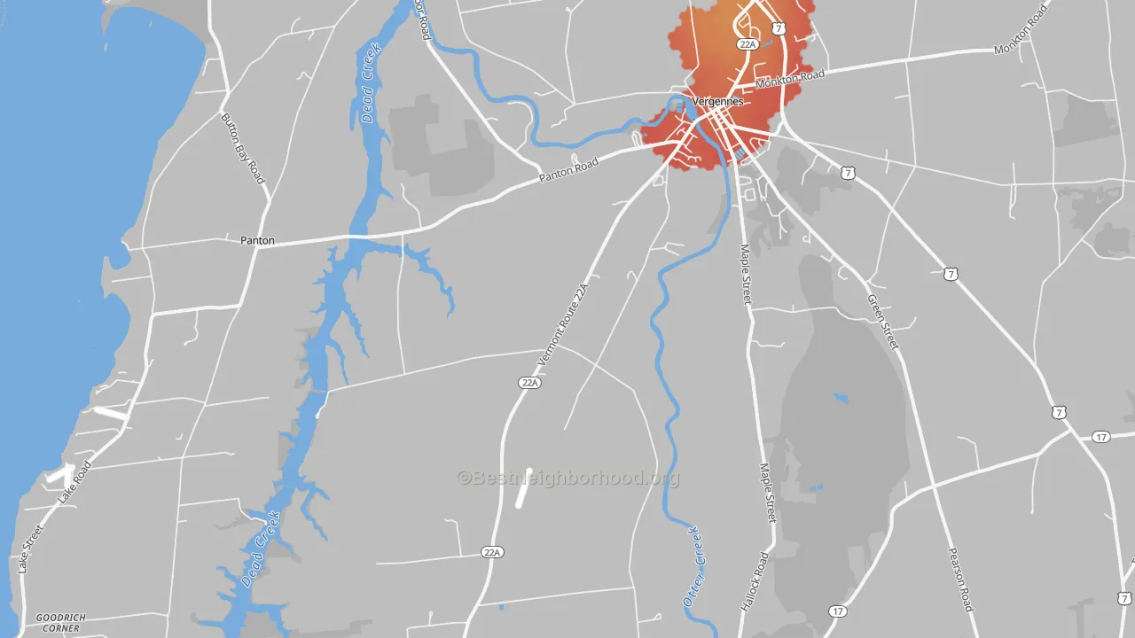 Transit Grade map of 05491, VT