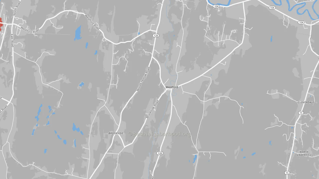 Transit Grade map of 05494, VT