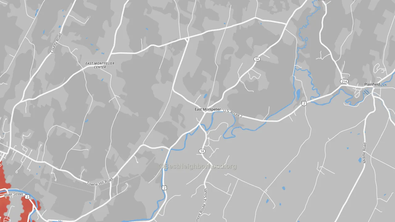 Transit Grade map of 05651, VT