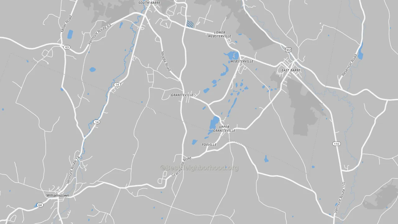 Transit Grade map of 05654, VT