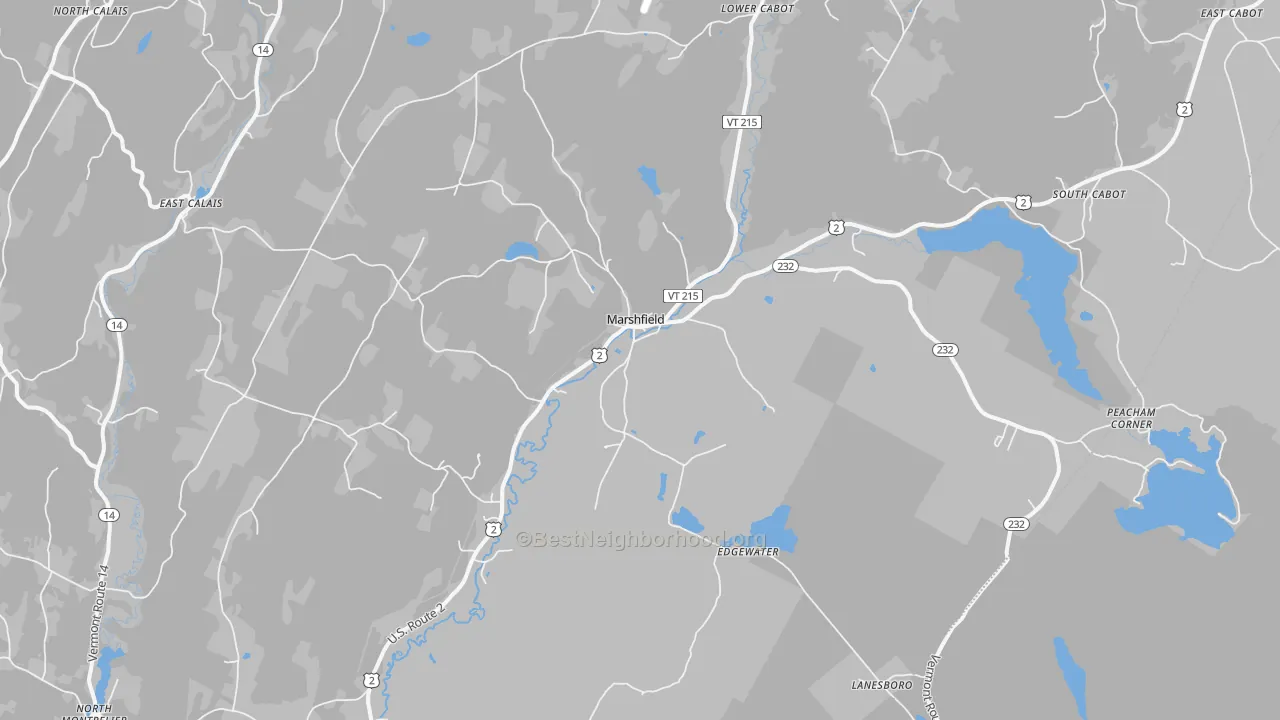 Transit Grade map of 05658, VT