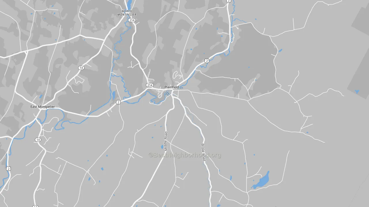 Transit Grade map of 05667, VT