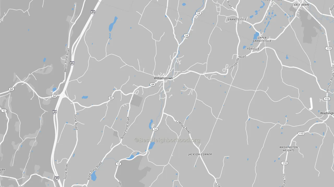 Transit Grade map of 05679, VT