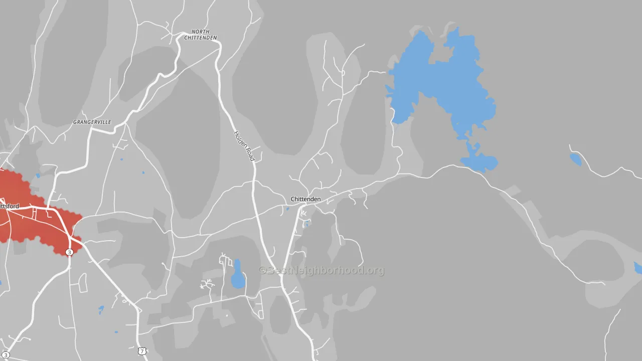 Transit Grade map of 05737, VT