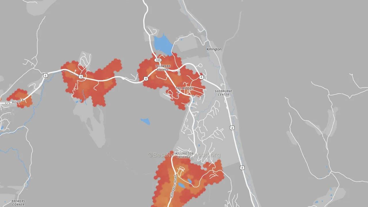 Transit Grade map of 05751, VT