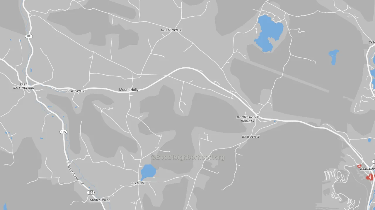 Transit Grade map of 05758, VT