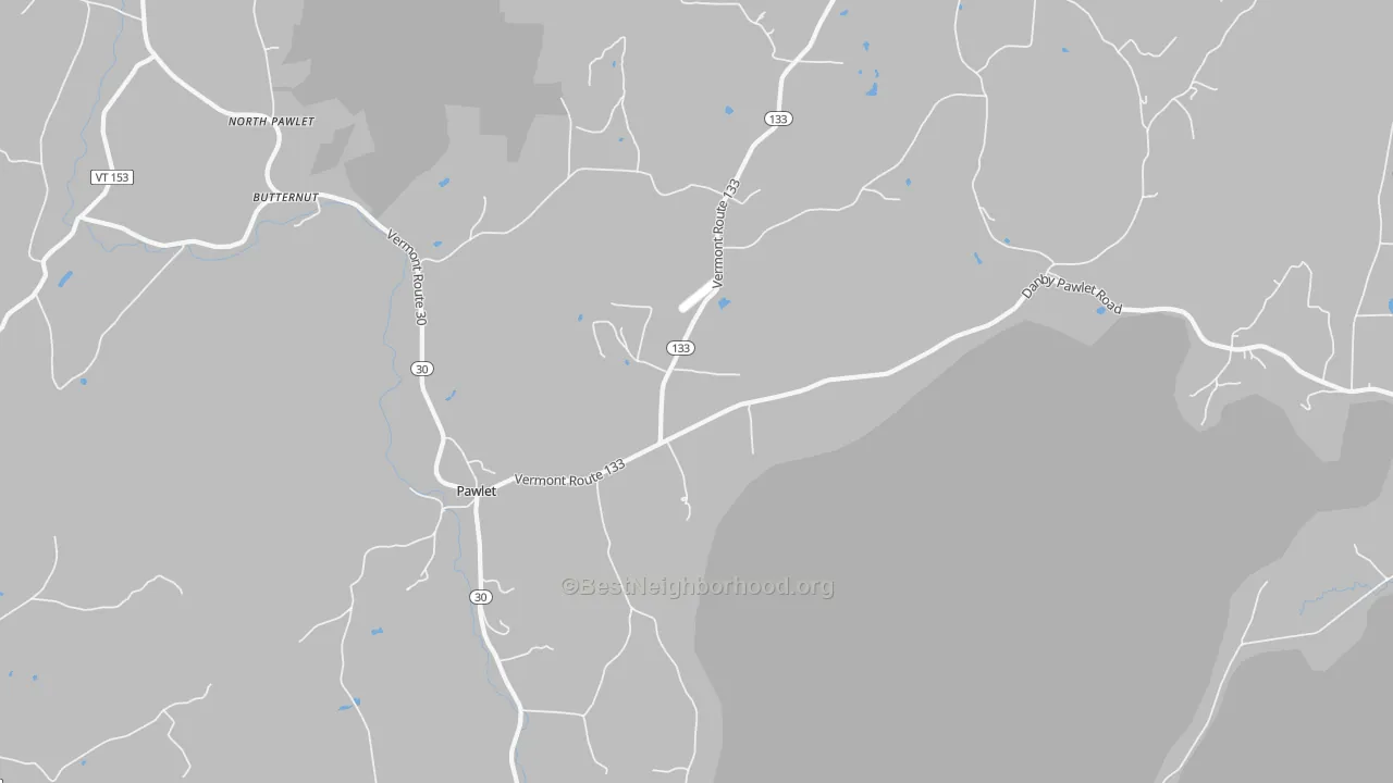 Transit Grade map of 05761, VT