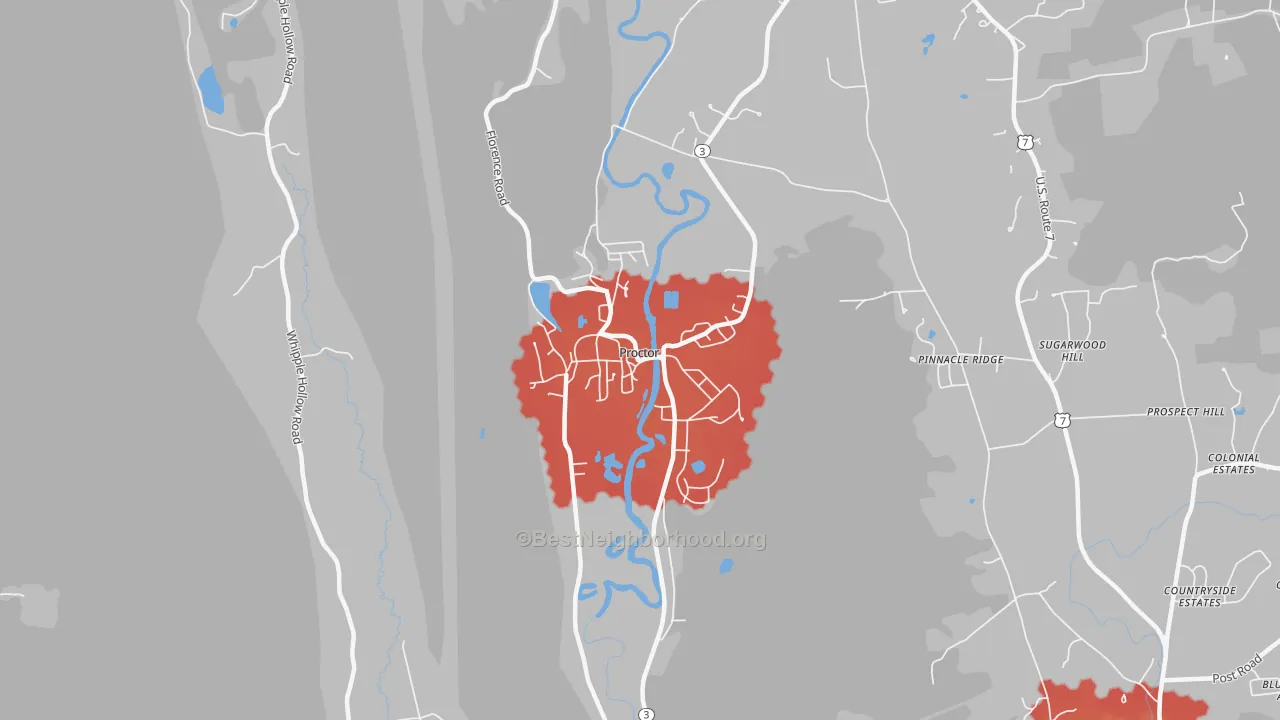 Transit Grade map of 05765, VT