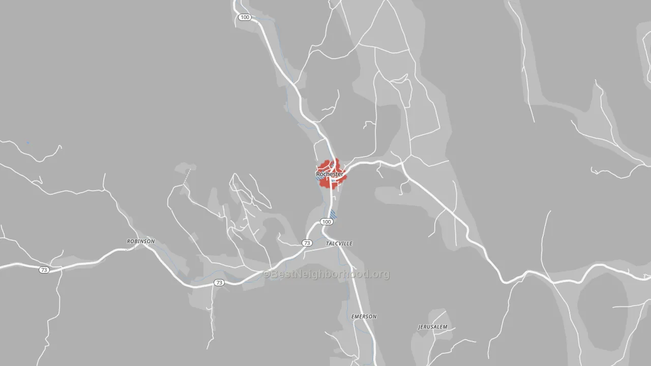 Transit Grade map of 05767, VT