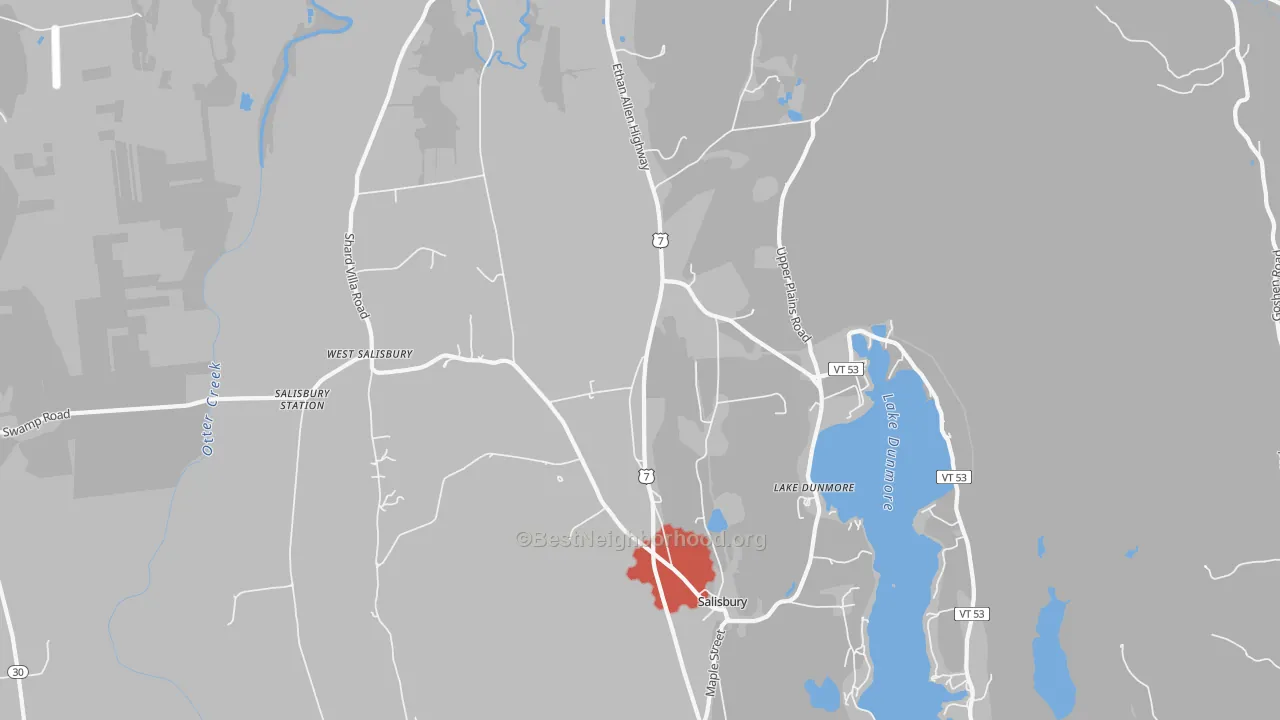 Transit Grade map of 05769, VT