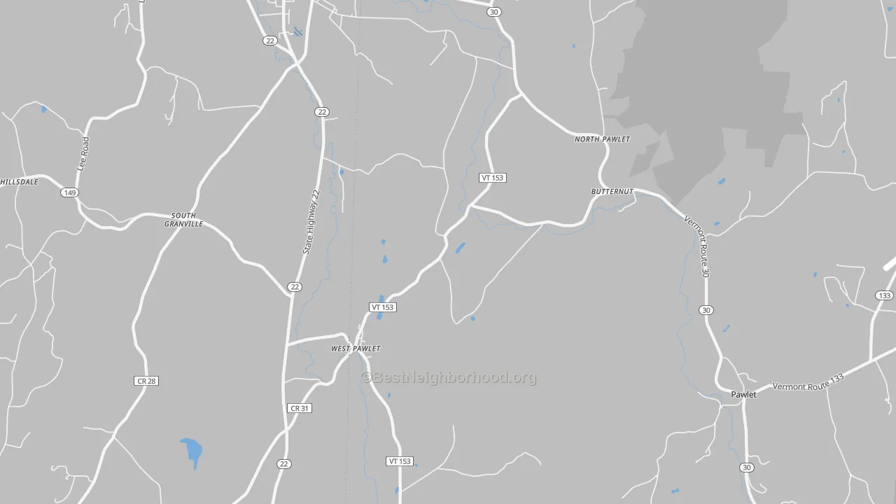 Transit Grade map of 05775, VT