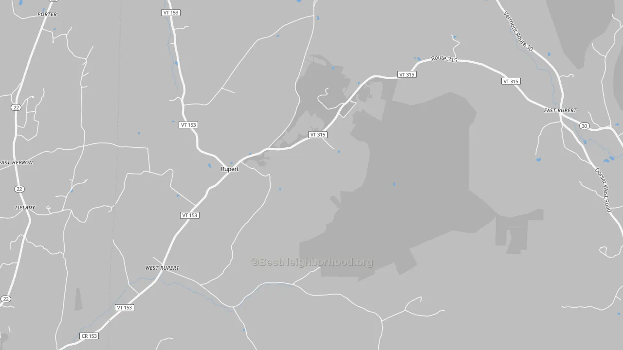Transit Grade map of 05776, VT