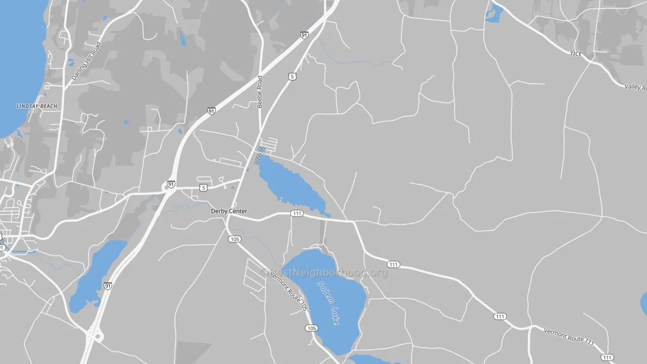 Transit Grade map of 05829, VT