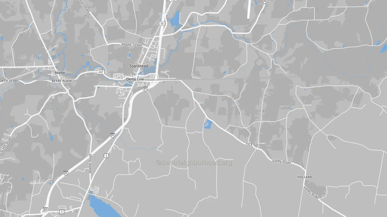 Transit Grade map of 05830, VT