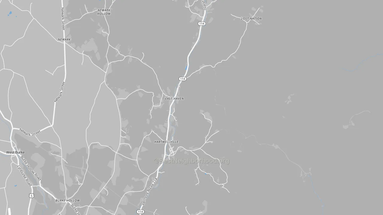 Transit Grade map of 05837, VT
