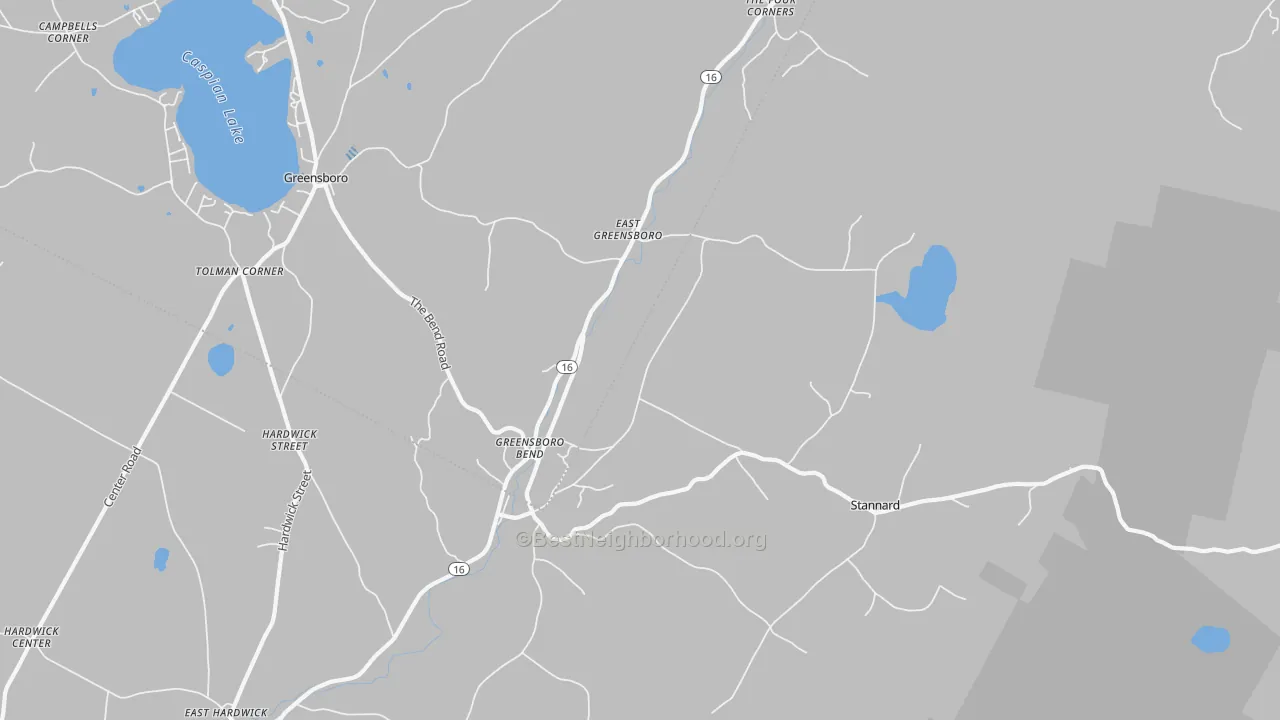 Transit Grade map of 05842, VT