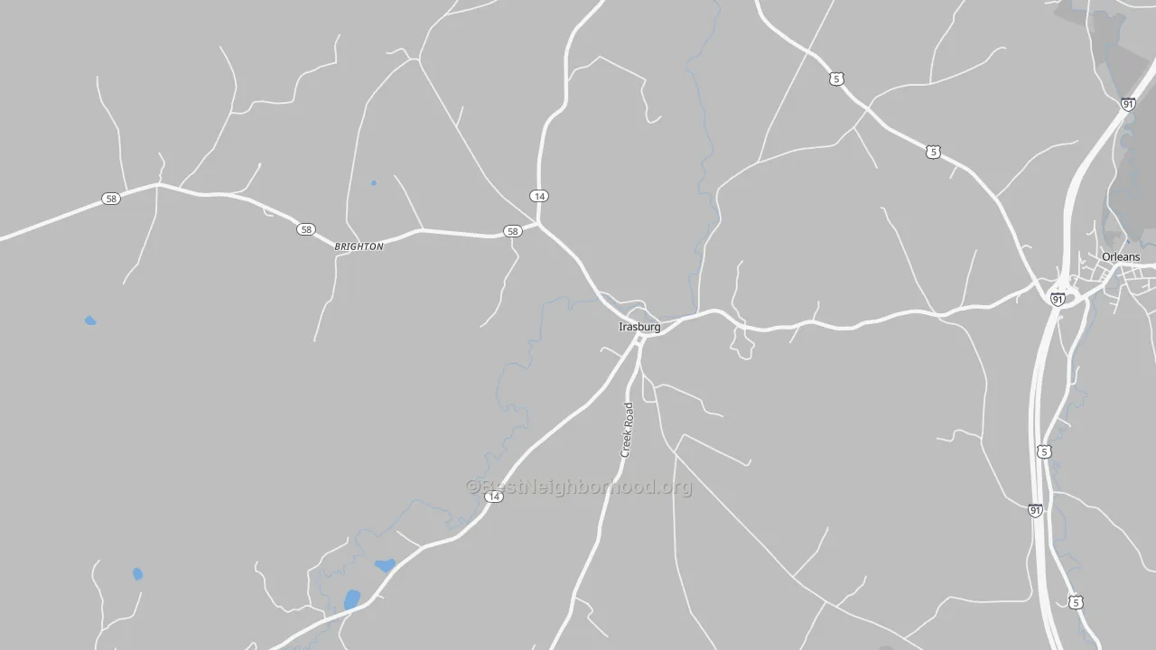 Transit Grade map of 05845, VT