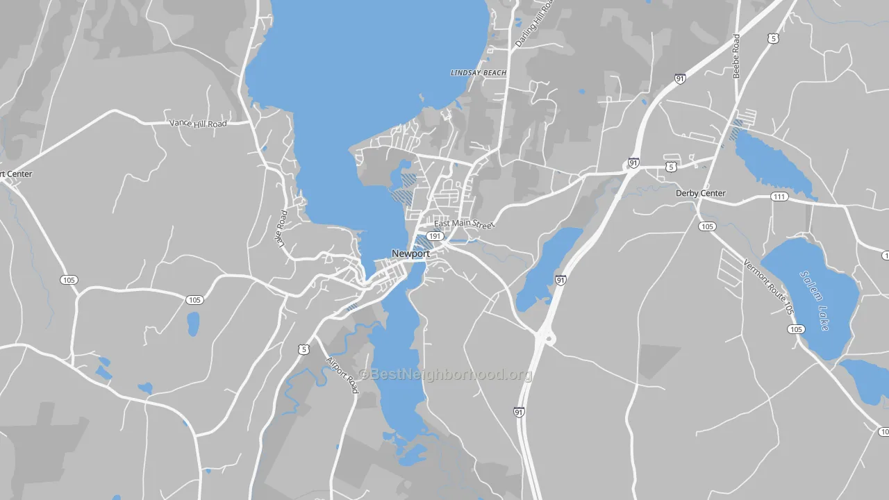 Transit Grade map of 05855, VT