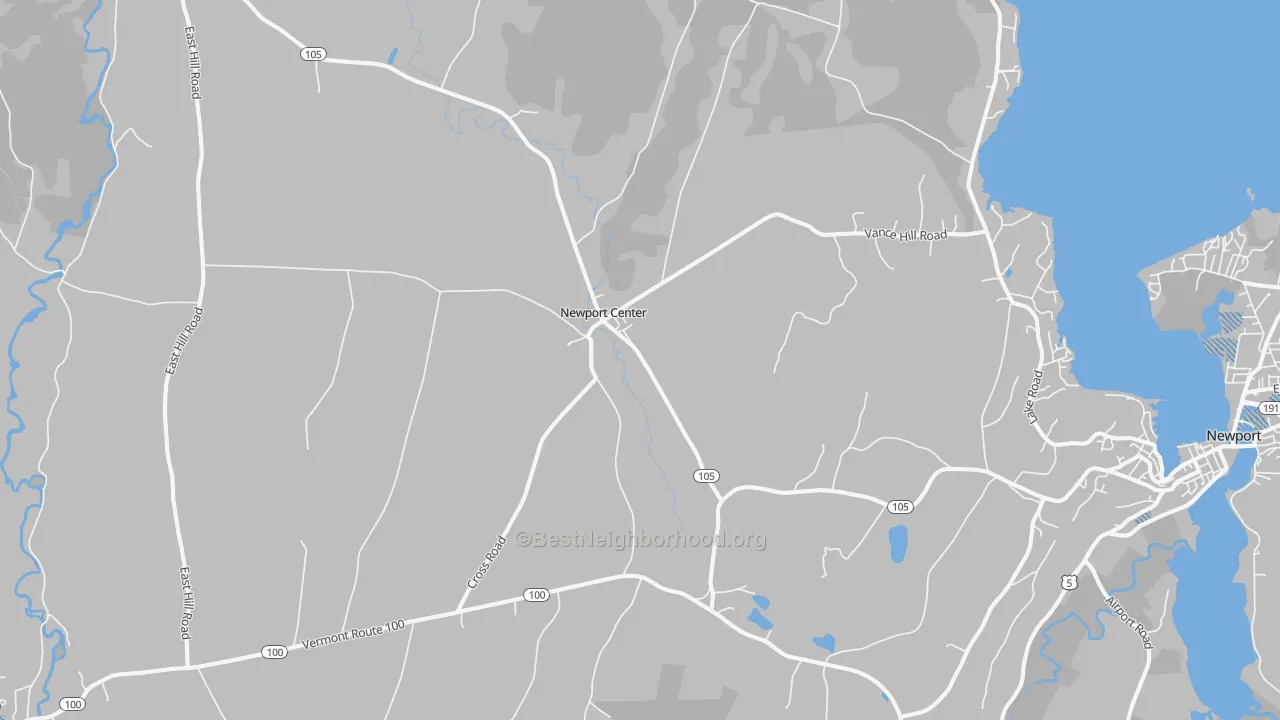 Transit Grade map of 05857, VT