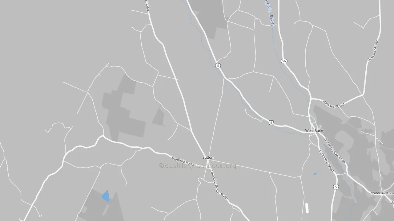 Transit Grade map of 05867, VT