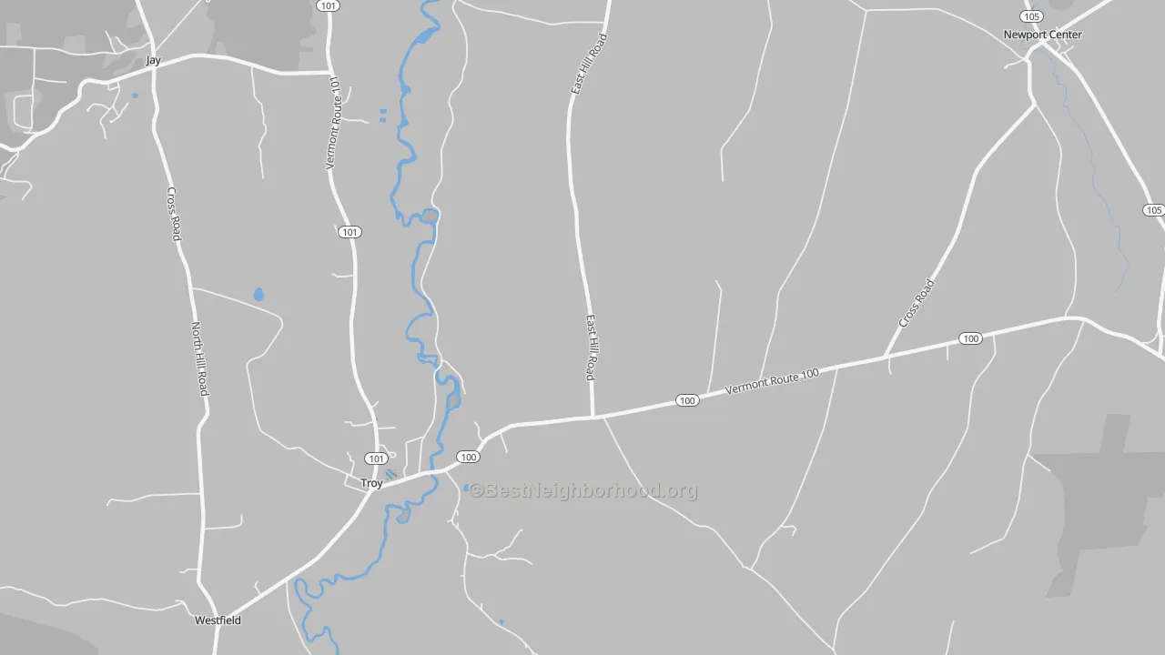 Transit Grade map of 05868, VT