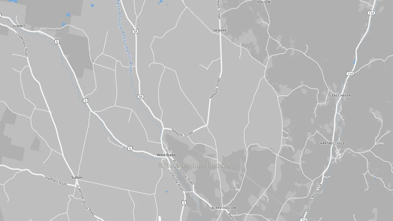 Transit Grade map of 05871, VT