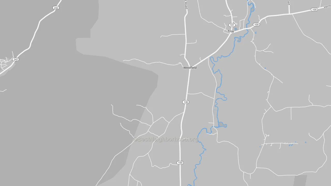 Transit Grade map of 05874, VT