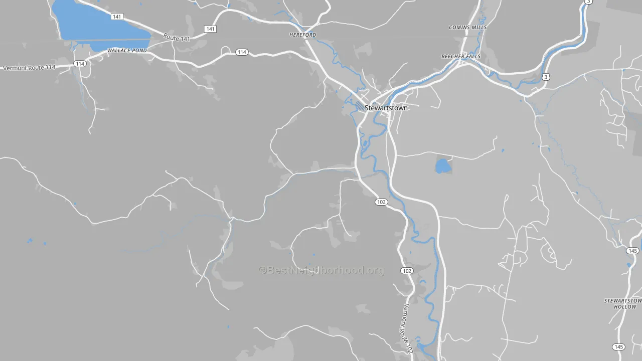 Transit Grade map of 05903, VT