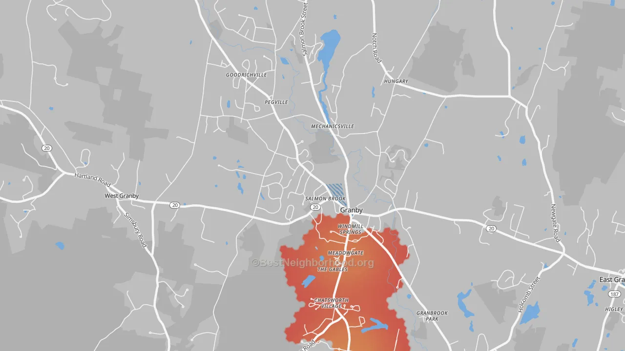 Transit Grade map of 06035, CT
