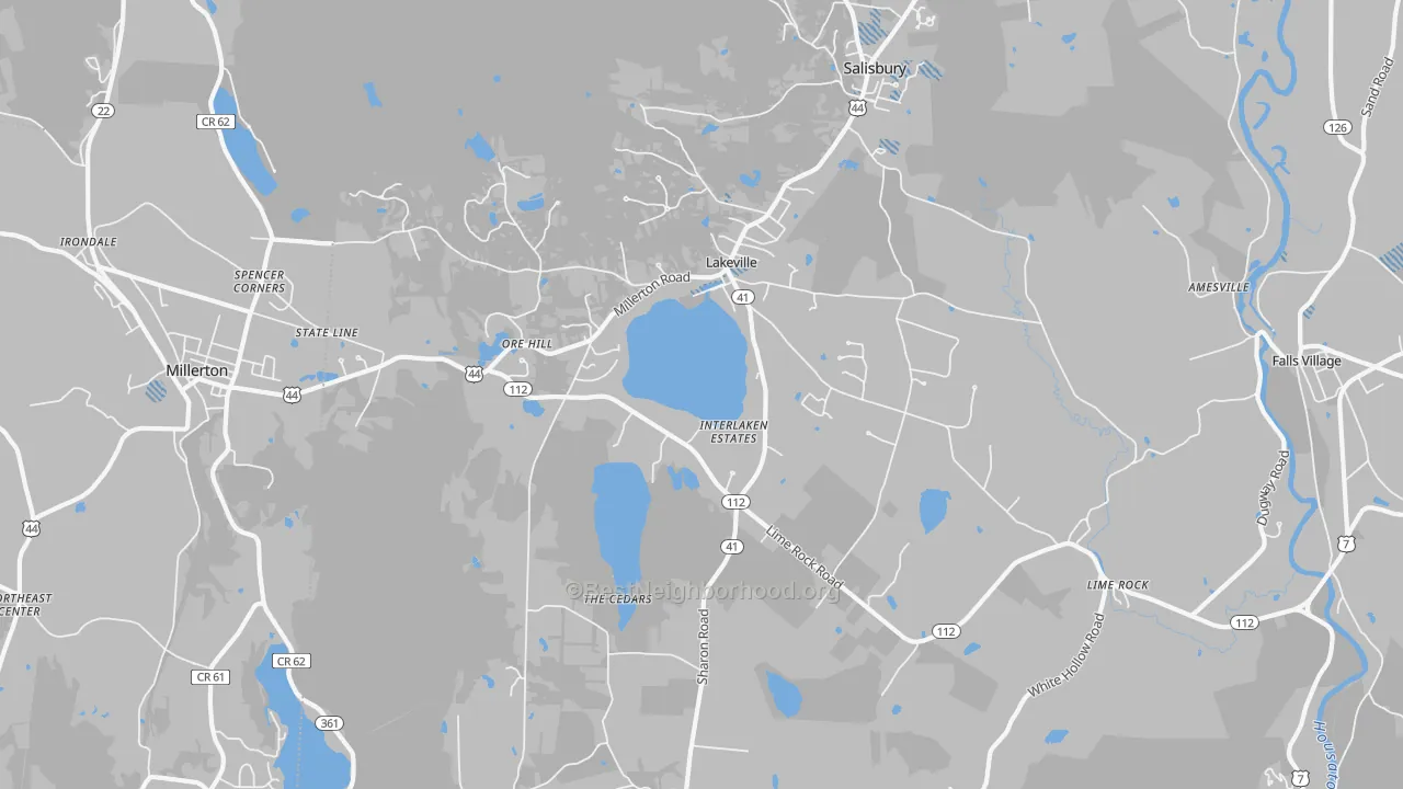 Transit Grade map of 06039, CT