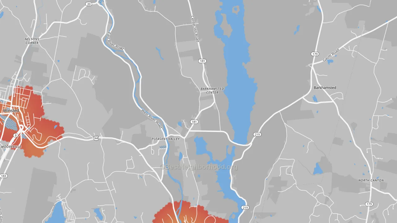 Transit Grade map of 06063, CT